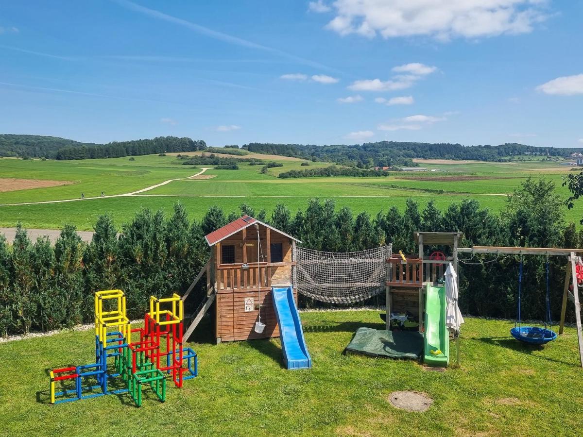 Ferienwohnung Biosphaerenblick Münsingen Esterno foto